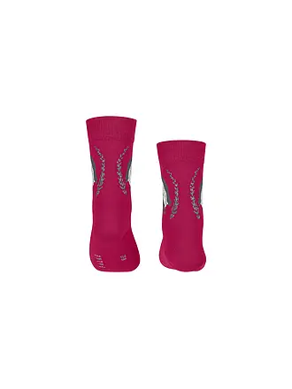FALKE | Chaussettes pour filles gris chiné clair | rosa